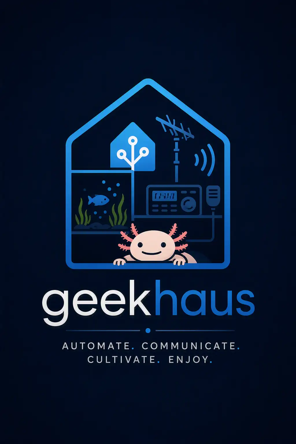 GenAI created logo for Geekhaus contining the text 